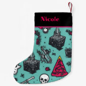 Rockin' Skull Strumpf Kleiner Weihnachtsstrumpf (Rückseite)