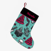 Rockin' Skull Strumpf Kleiner Weihnachtsstrumpf (Vorderansicht (hängend))