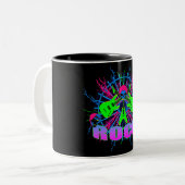 Rockin Skulls 2 Tasse (Vorderseite Links)