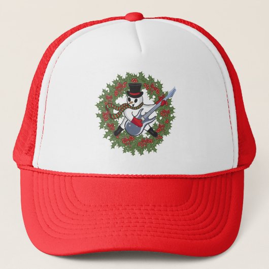 Rockin' Snowman Truckerkappe (Vorderseite)