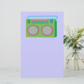 Rockin' Stereo Briefpapier (Stehend Vorderseite)