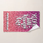 ROCKIN' that NANA LIFE CUSTOM TYPOGRAPHIE Badhandtuch Set (Handtuch)