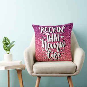 ROCKIN' that NANA LIFE CUSTOM TYPOGRAPHIE Kissen