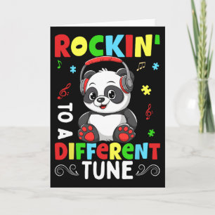 Rockin To A Different Autism Karte