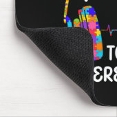 Rockin 'To A Different Tune Autistischer Autismus- Mousepad (Ecke)