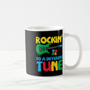 Rockin To Different Tune Gitarre Autismus-Bewussts Kaffeetasse