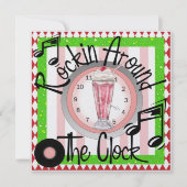 Rockin' Um das Party der Uhr - SRF Einladung (Vorderseite)