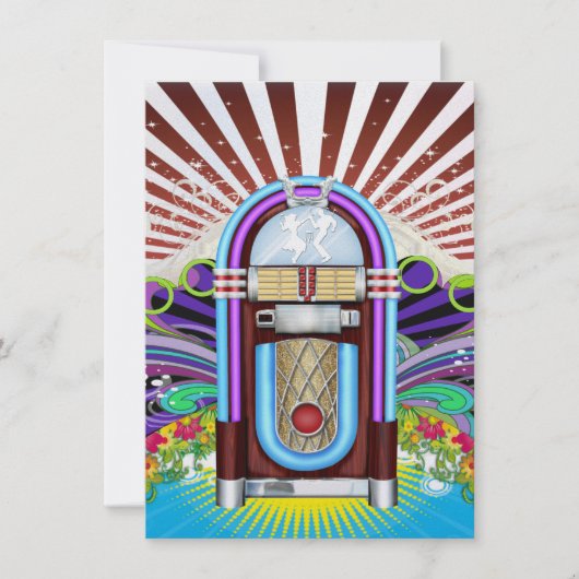 Rockin' Um das Party der Uhr - SRF Einladung (Vorderseite)