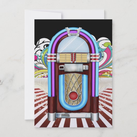 Rockin' Um das Party der Uhr - SRF Einladung (Vorderseite)