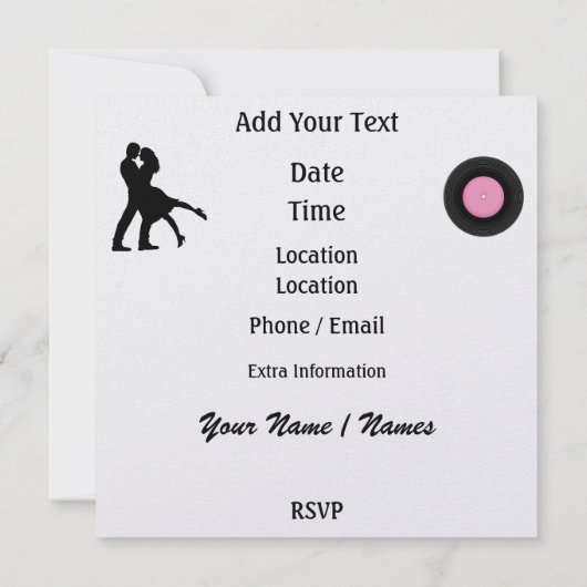 Rockin' Um das Party der Uhr - SRF Einladung (Rückseite)