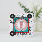 Rockin' Um das Party der Uhr - SRF Einladung (Stehend Vorderseite)