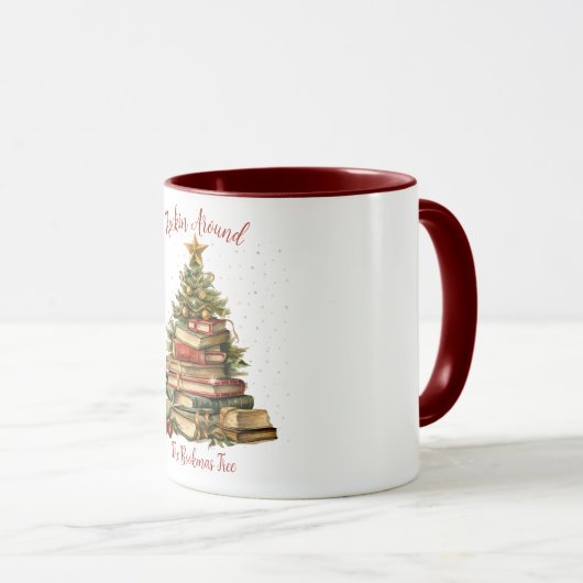Rockin um den Bookmas Tree Tasse (VorderseiteRechts)