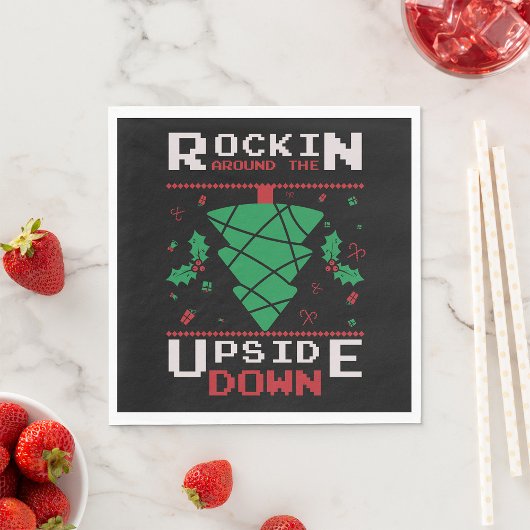 Rockin um den Kopf nach unten Serviette