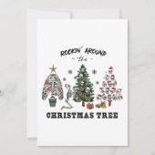 Rockin um den Weihnachtsbaum Einladung (Vorderseite)