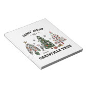 Rockin um den Weihnachtsbaum Notizblock (angewinkelt)