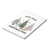 Rockin um den Weihnachtsbaum Notizblock (Rotiert)