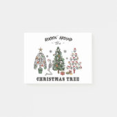 Rockin um den Weihnachtsbaum Post-it Klebezettel (Vorderseite)