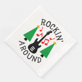 Rockin' Um den Weihnachtsbaum Serviette (Ecke)