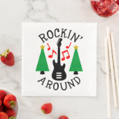Rockin' Um den Weihnachtsbaum Serviette (Beispiel)