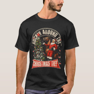Rockin' um den Weihnachtslustigen Cowboy Trump T-Shirt