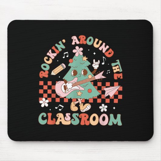 Rockin' um die Lehrerin Christma Mousepad (Vorne)