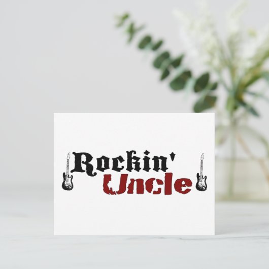 Rockin Uncle Postkarte (Stehend Vorderseite)