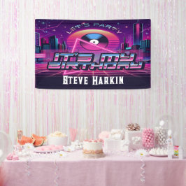 Rockin Vaporwave Party Banner