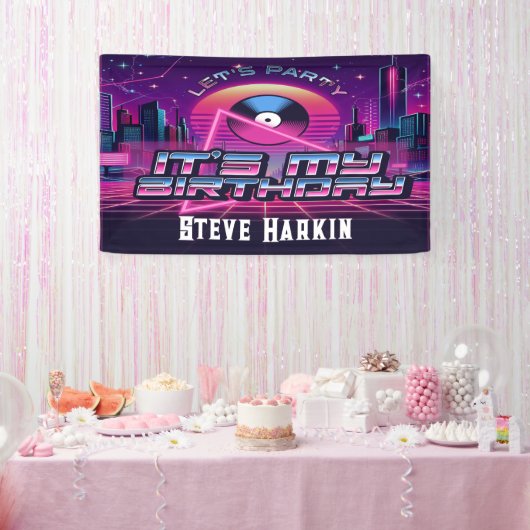 Rockin Vaporwave Party Banner (Party)