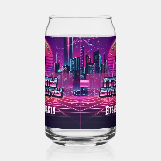 Rockin Vaporwave Party Dosenglas (Rechts)