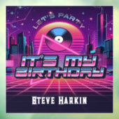 Rockin Vaporwave Party Fensteraufkleber (Blatt 3)