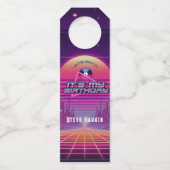 Rockin Vaporwave Party Flaschenanhänger (Rückseite)