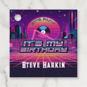 Rockin Vaporwave Party Geschenkanhänger (Vorderseite)