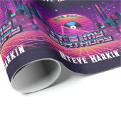 Rockin Vaporwave Party Geschenkpapier (Rolleneckpunkt)