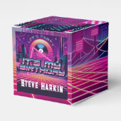 Rockin Vaporwave Party Geschenkschachtel (Vorderseite)