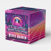 Rockin Vaporwave Party Geschenkschachtel (Rückseite)