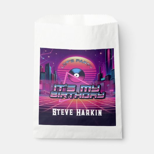 Rockin Vaporwave Party Geschenktütchen (Vorderseite)