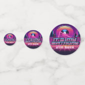 Rockin Vaporwave Party Konfetti (Vorderseiten)