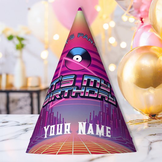 Rockin Vaporwave Party Partyhütchen