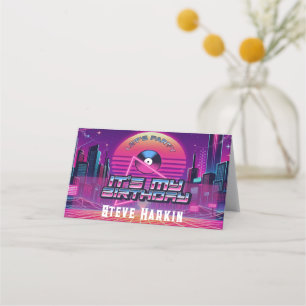 Rockin Vaporwave Party Platzkarte
