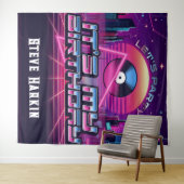 Rockin Vaporwave Party Wandteppich (Beispiel (Horizontal))