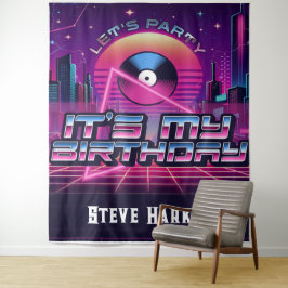 Rockin Vaporwave Party Wandteppich