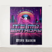 Rockin Vaporwave Party Wandteppich (Vorderseite)