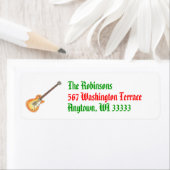 Rockin WeihnachtsRücksendeadressen-Aufkleber (Insitu)