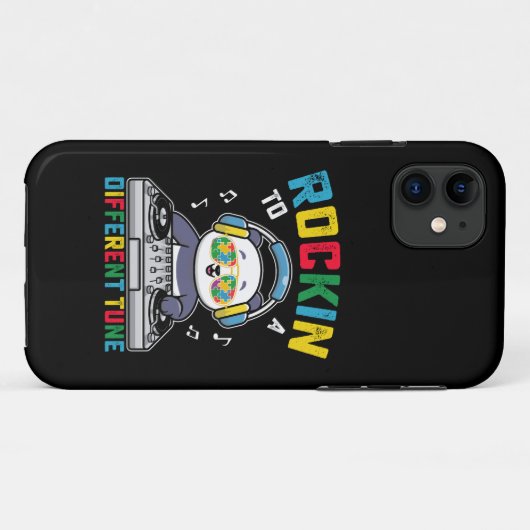 Rockin zu einem anderen Tune Panda Autismus Bewuss Case-Mate iPhone Hülle (Rückseite (Horizontal))