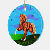 Rockin zur Walkin Tennesee Wanderer-Verzierung Keramikornament (Links)