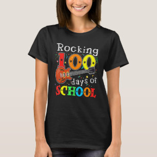 Rocking 100 Tage der Schule glücklich 100. Tag des T-Shirt