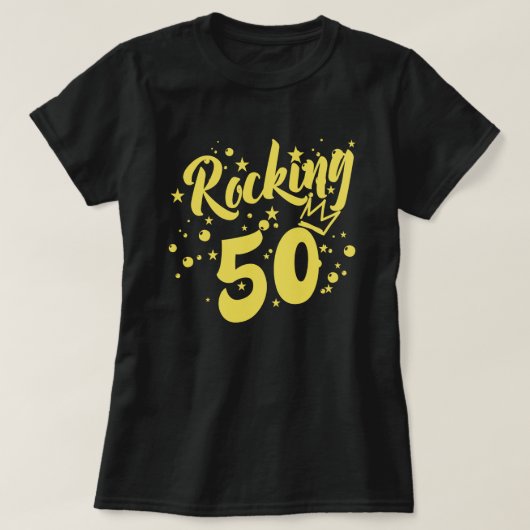 Rocking 50 Geburtstag T-Shirt (Design vorne)