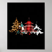 Rocking Around The Christmas Tree Buffalo Plaid Ch Poster (Vorne)