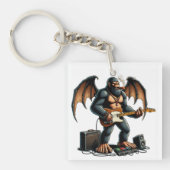 Rocking Bigfoot Shred auf Gitarre Schlüsselanhänger (Vorderseite)