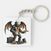 Rocking Bigfoot Shred auf Gitarre Schlüsselanhänger (Rückseite)